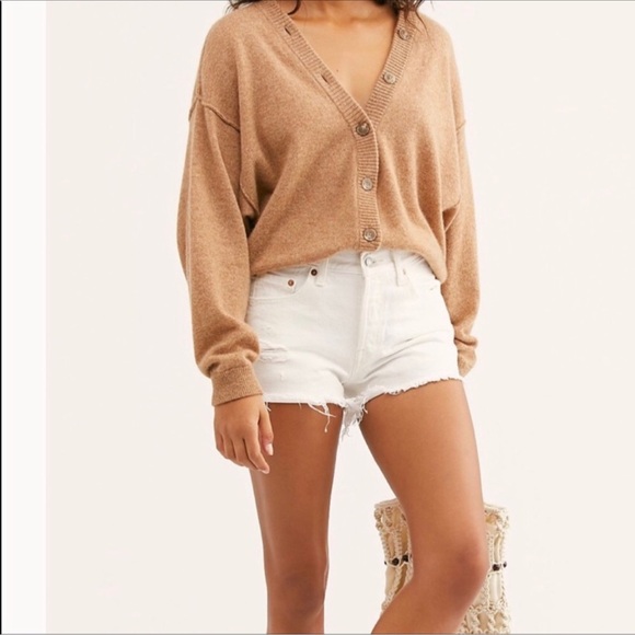 Levi’s 501 High-Rise White Denim Shorts - Picture 1 of 12